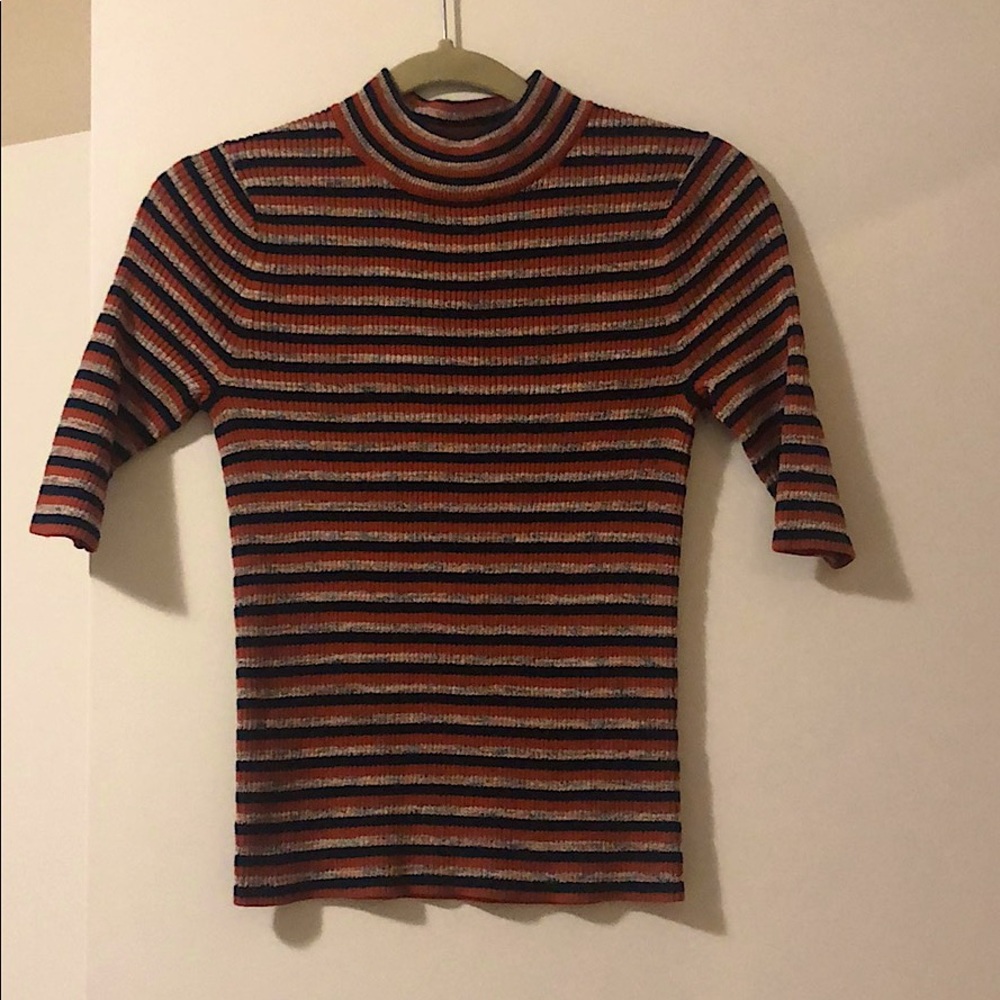 Madewell 3/4 length mockneck sweater